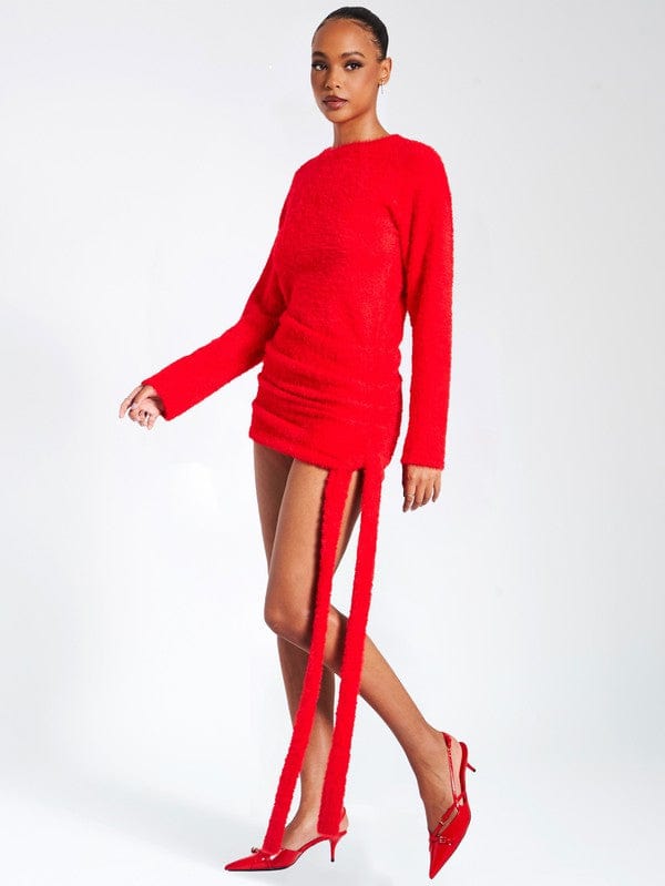 Keira Knit Backless Sweater Dress