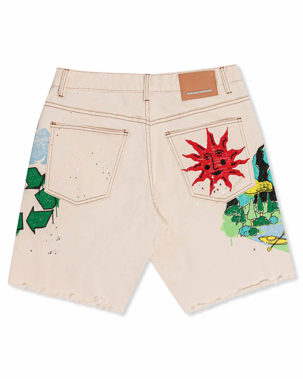 Love Your Planet Hand Drawing Graphic Shorts