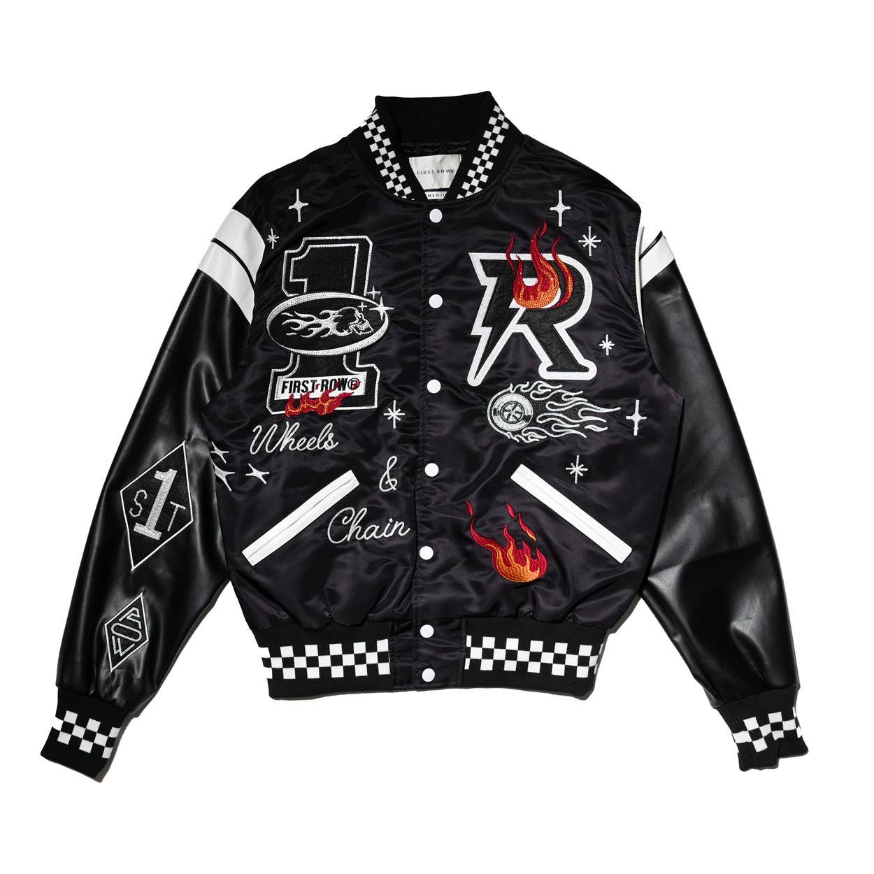 Wheel and Chain Varsity Jacket