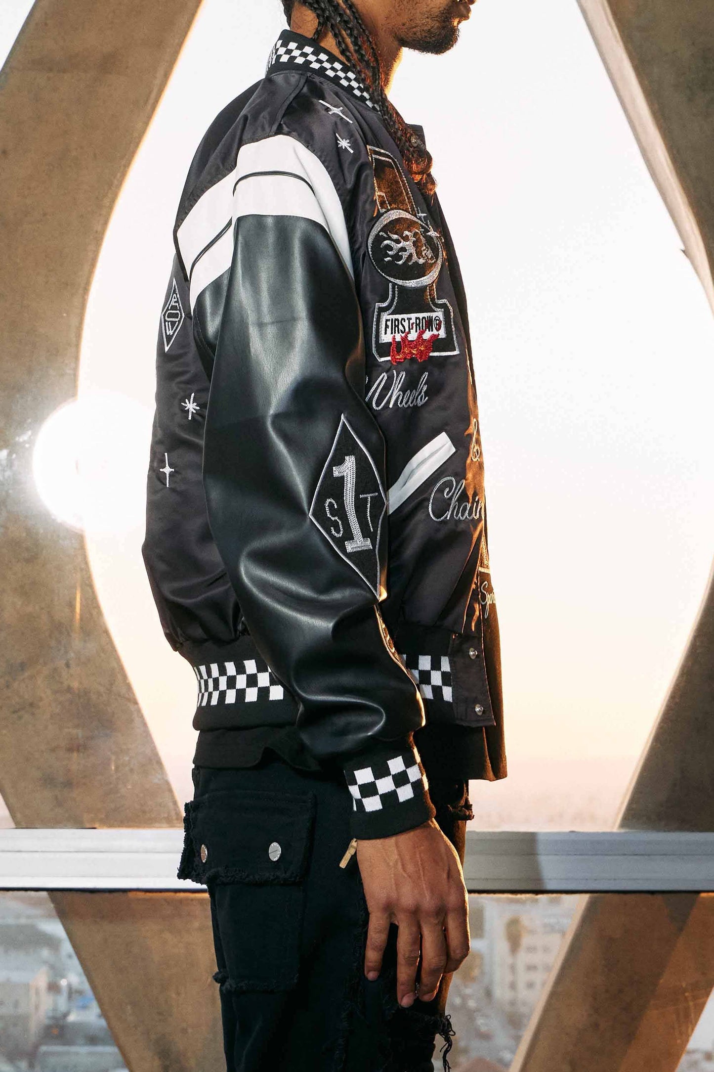 Wheel and Chain Varsity Jacket