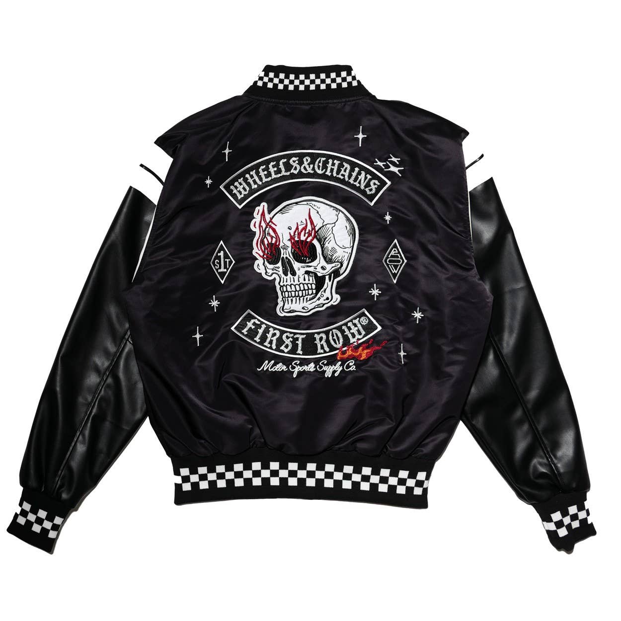 Wheel and Chain Varsity Jacket