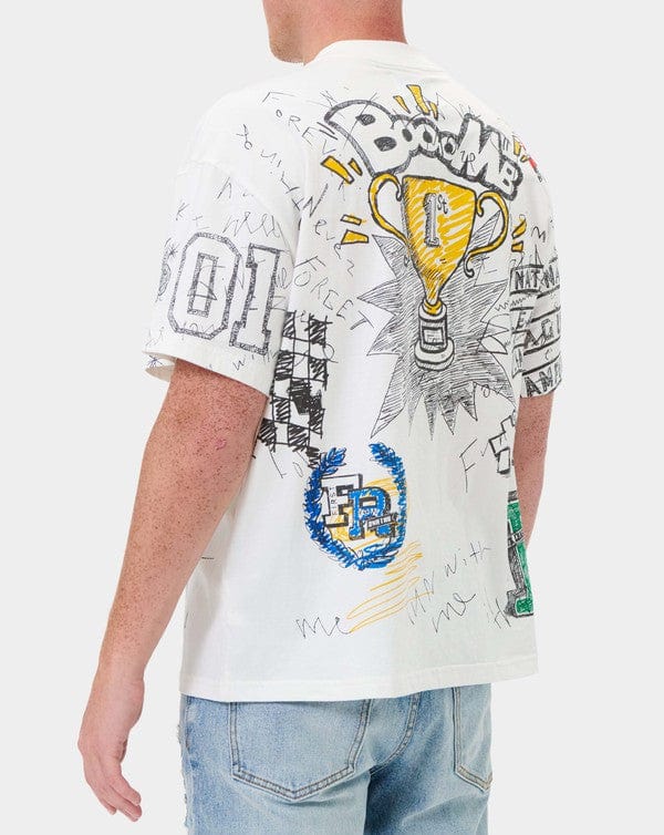 All-Over Doodling Graphic Tee