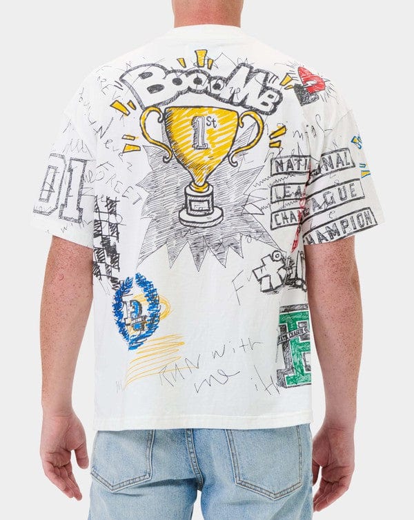 All-Over Doodling Graphic Tee