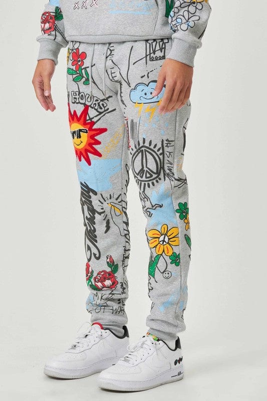 All-Over Graphic Joggers