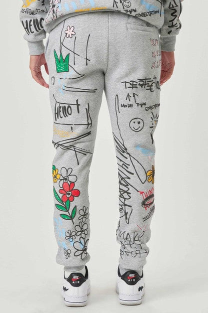 All-Over Graphic Joggers