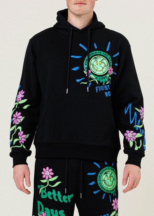 Flower Terry Hoodie