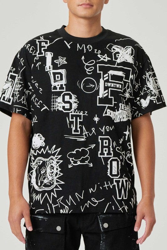 All-Over Doodling Graphic Tee III