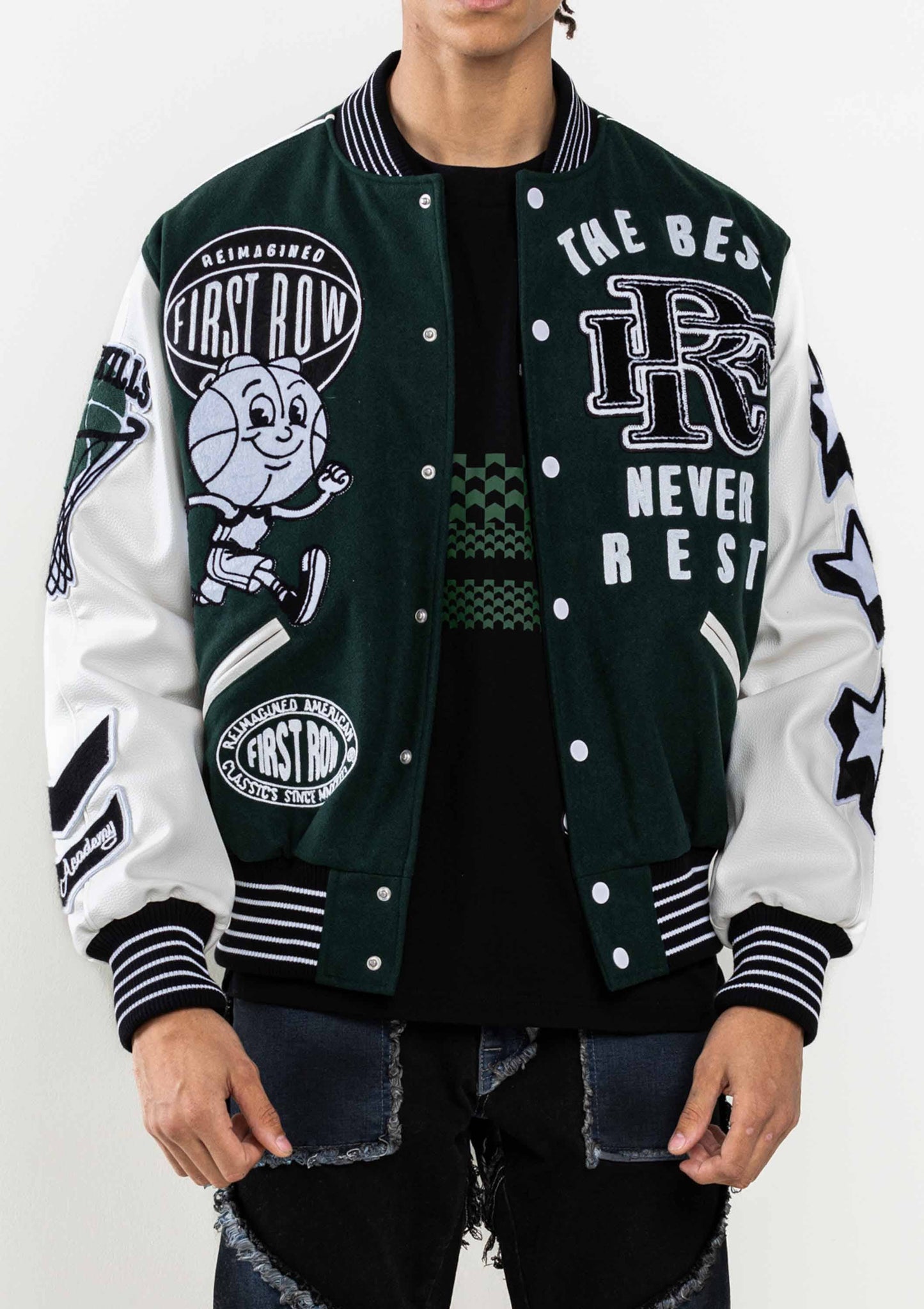 The Best Never Rest  Championship Varsity Jacket