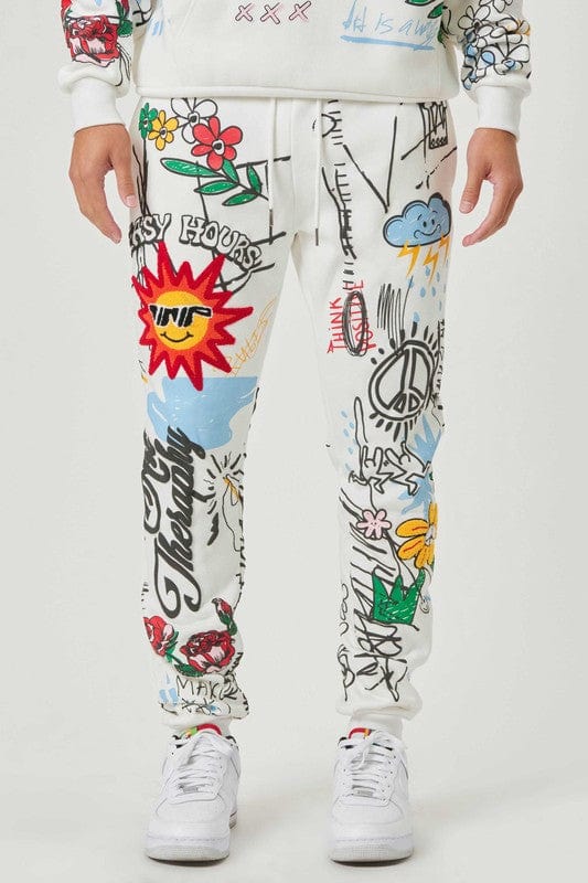 All-Over Graphic Joggers