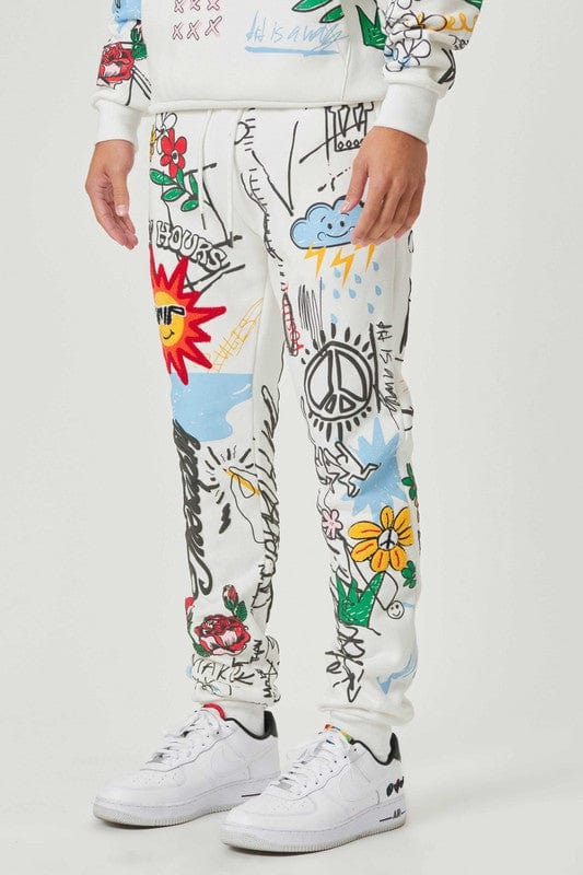 All-Over Graphic Joggers