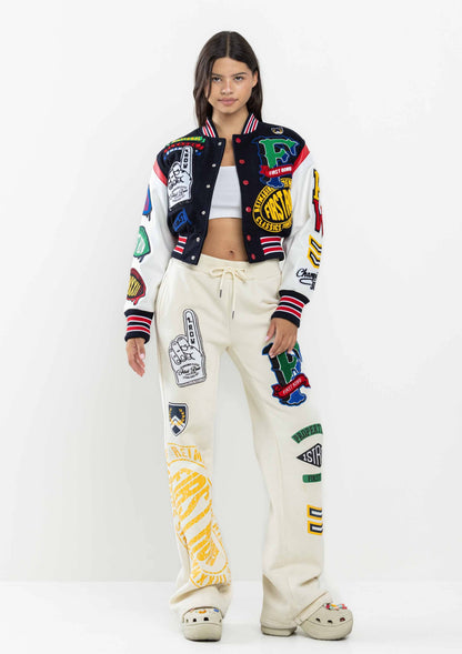 Championship Winner Cropped Varsity Jacket