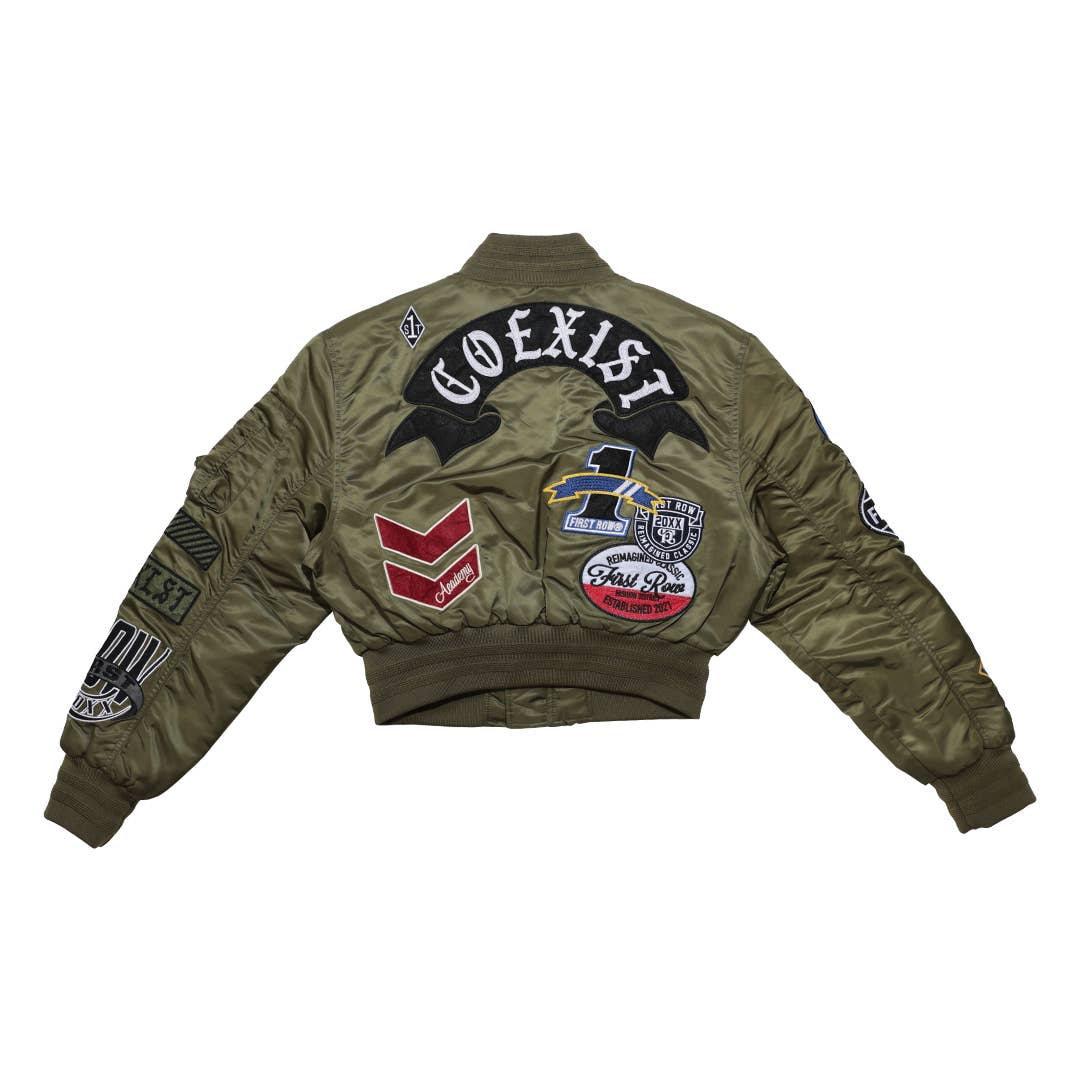 Coexist Multi Patches MA-1 Bomber Jacket