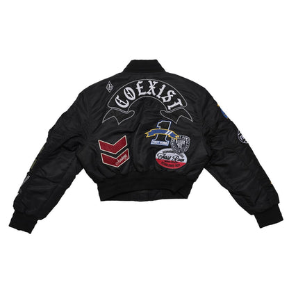 Coexist Multi Patches MA-1 Bomber Jacket