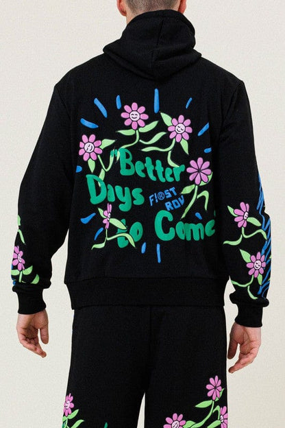 Flower Terry Hoodie