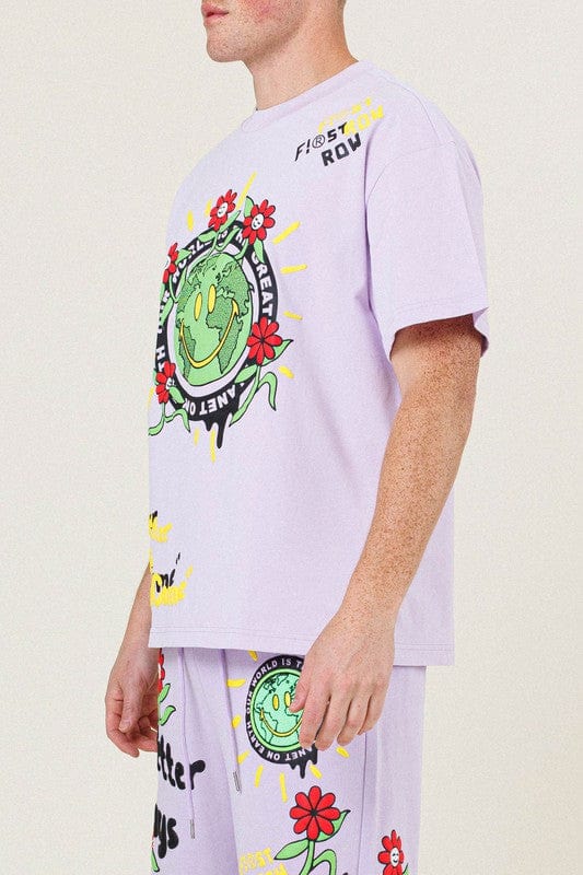 Flower Terry Graphic Tee