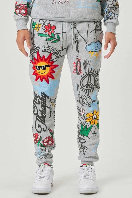 All-Over Graphic Joggers