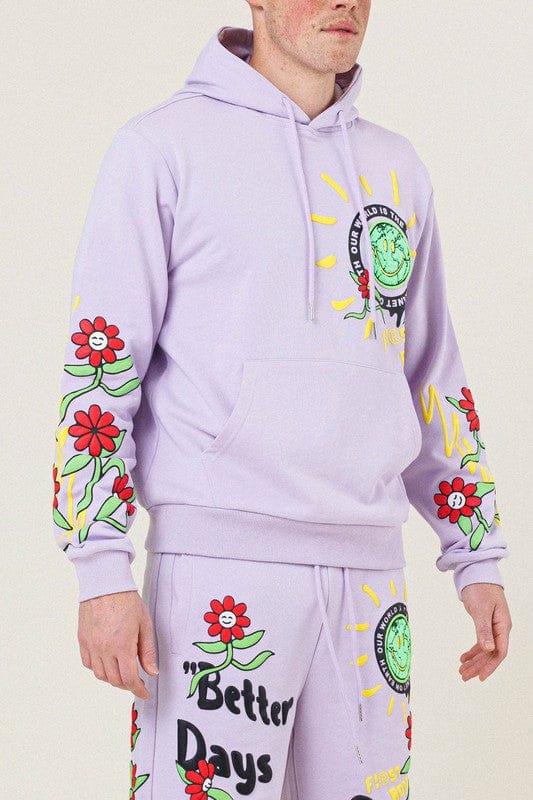 Flower Terry Hoodie