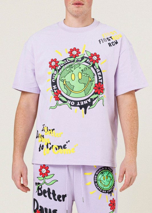 Flower Terry Graphic Tee