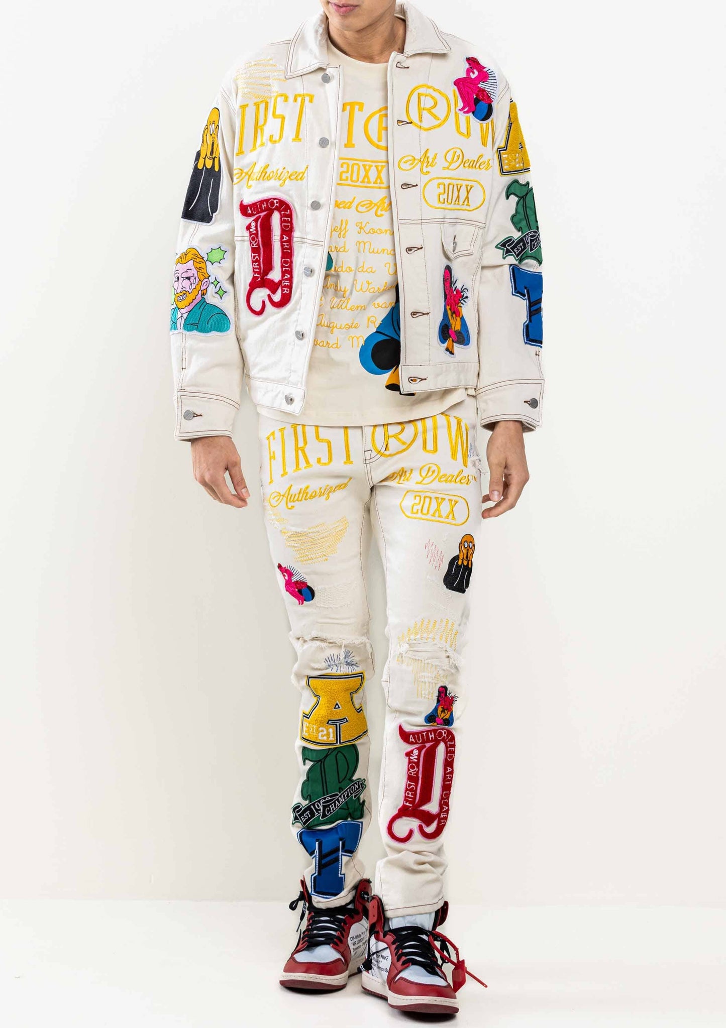 Art Dealer Graphic Nostalgic Fit Trucker Jacket