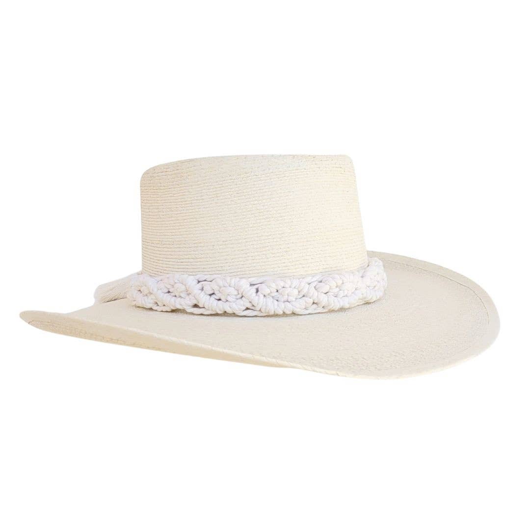 FINLO Women's Gambler Straw Hat