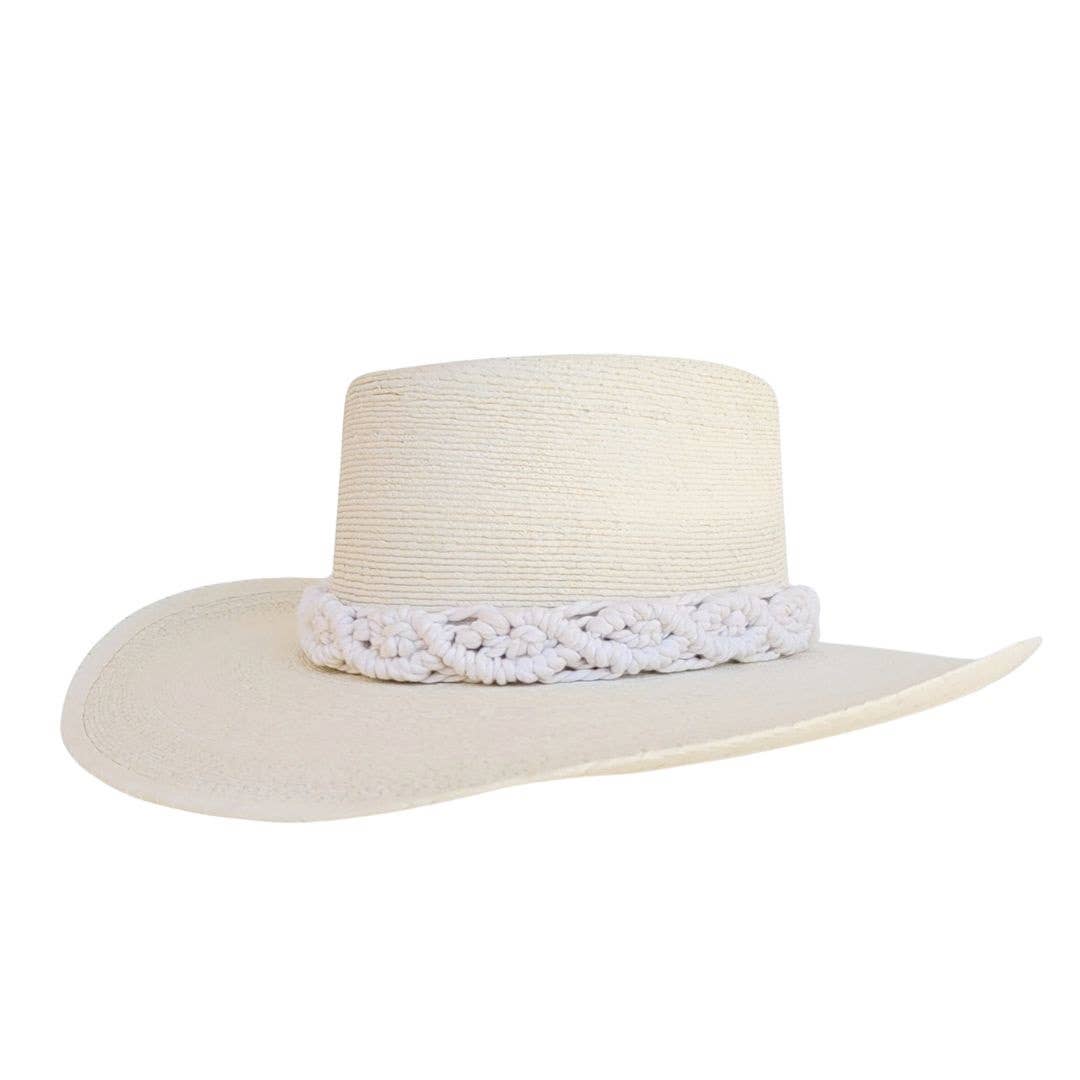 FINLO Women's Gambler Straw Hat