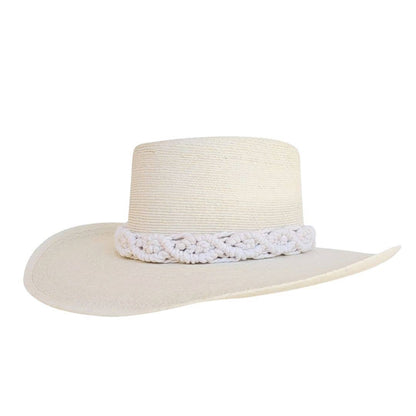 FINLO Women's Gambler Straw Hat