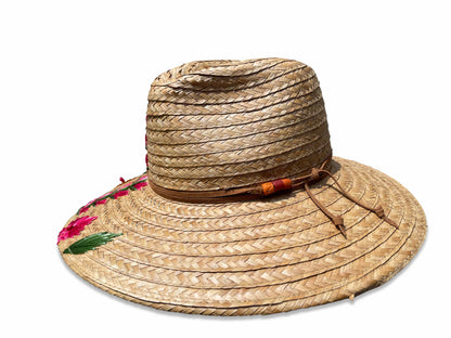 Rose Straw Fedora