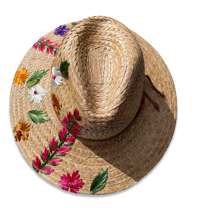 Rose Straw Fedora