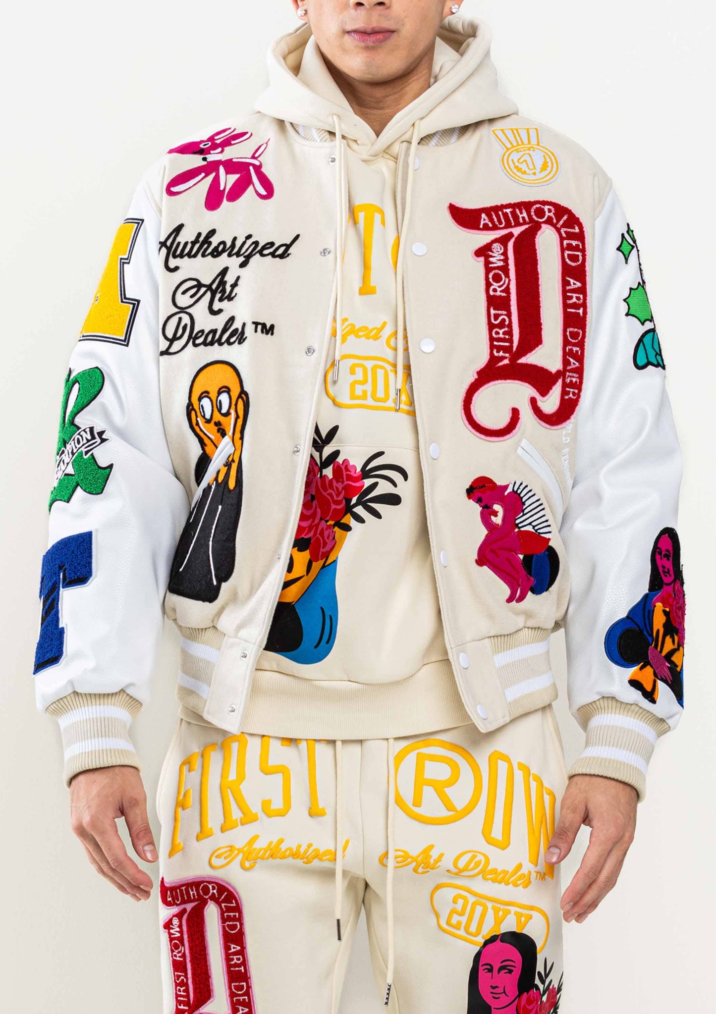 Art Dealer Graphic Varsity Jacket